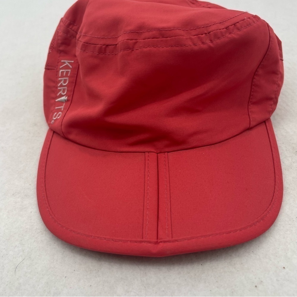KERRITS Womens Equestrian Hat Orange/Red Packable/foldable One Size Adjustable